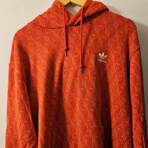 Adidas Sweat Capuche Mono All Over Print - Rouge